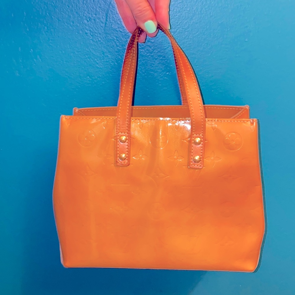 Louis Vuitton Vernis Yellow Gold Mini Tote Bag LV